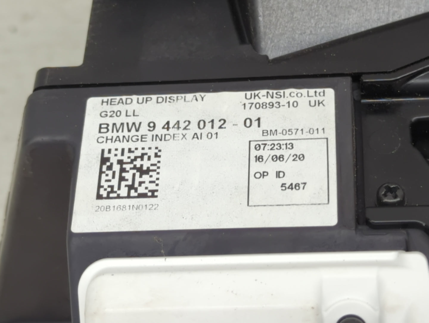 2021 Bmw 330i Dash Dashboard Heads Up Display Hud Oem 1453154 - Oemusedautoparts1.com