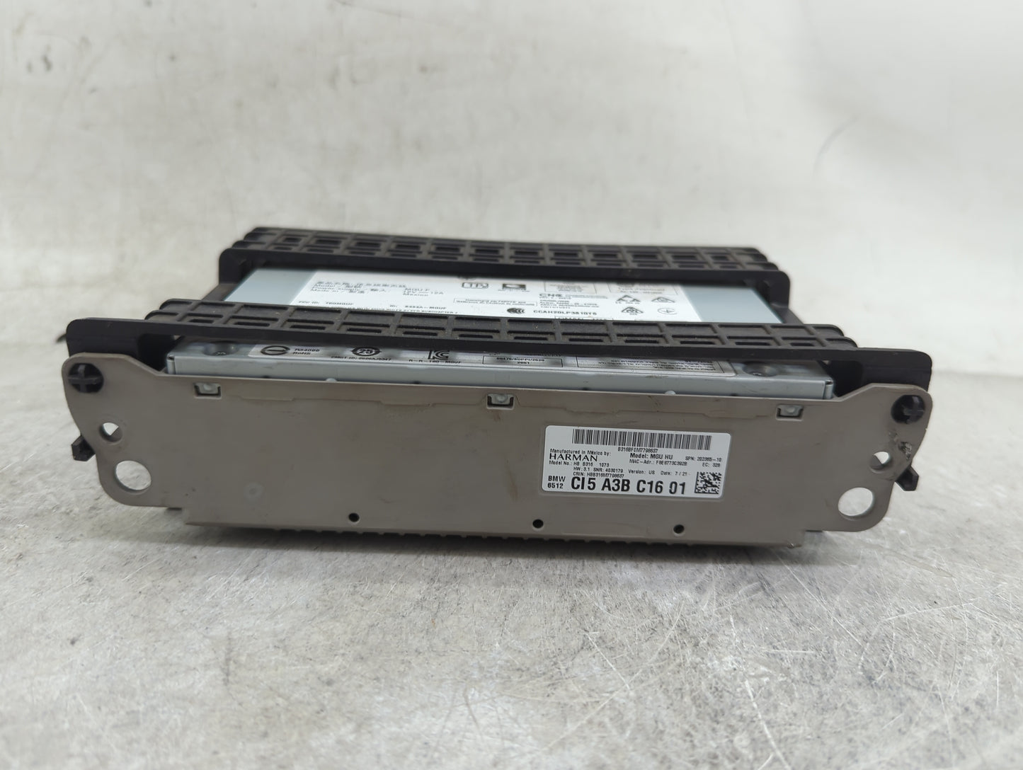 2021 Bmw 330i Radio AM FM Cd Player Receiver Replacement P/N:HBB316M7798637 HB B316 1073 Fits Fits 2018 2019 2020 2022 OEM U