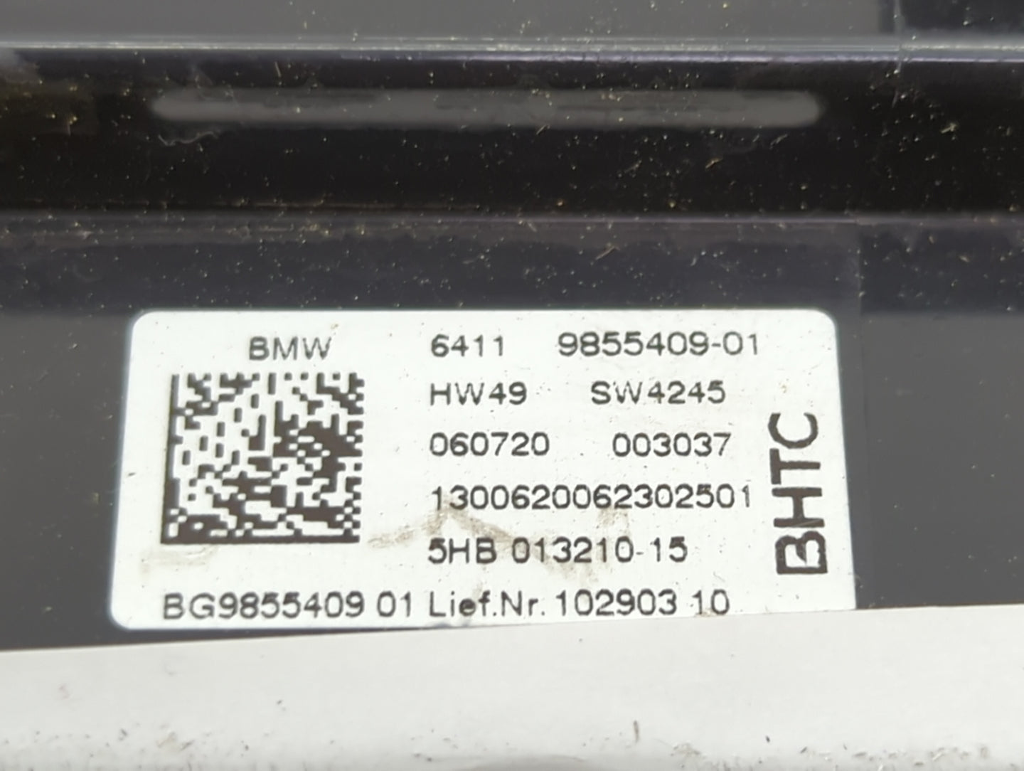 2019-2021 Bmw 330i Climate Control Module Temperature AC/Heater Replacement P/N:9855409-01 Fits Fits 2019 2020 2021 OEM Used