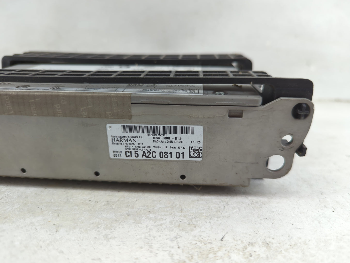 2021 Bmw 340i Radio AM FM Cd Player Receiver Replacement P/N:B316 1073 CI 5 A2C 081 01 Fits OEM Used Auto Parts - Oemusedaut