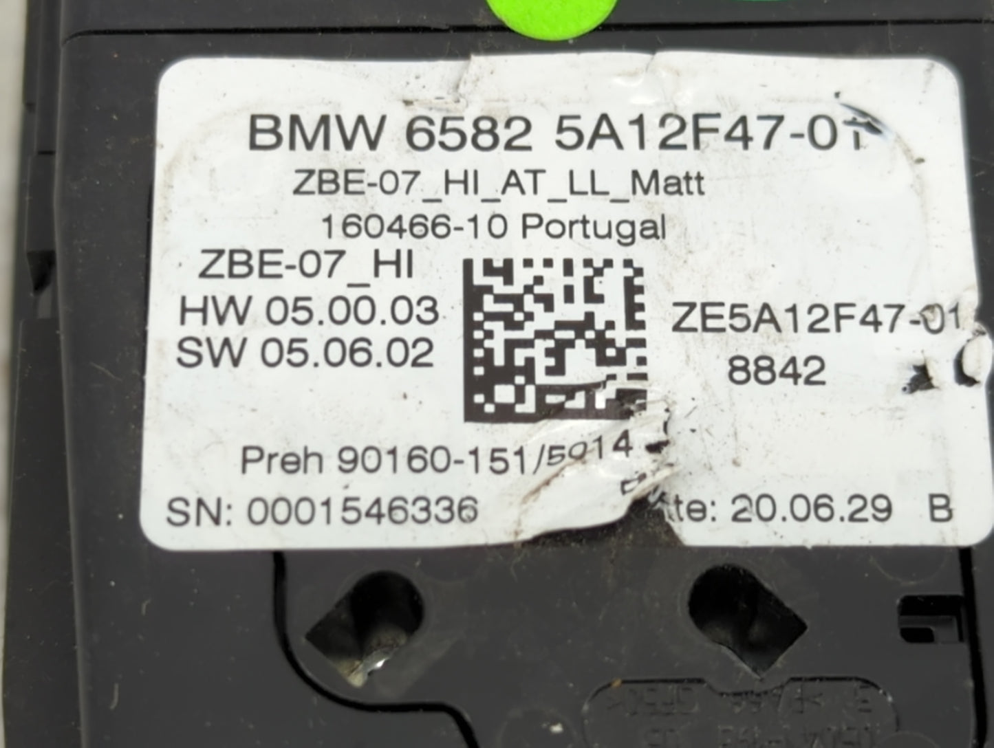 2021 Bmw M340i Radio AM FM Cd Player Receiver Replacement P/N:65825A12F47-01 ZBE-07_HI, ZE5A12F47-01 Fits OEM Used Auto Part