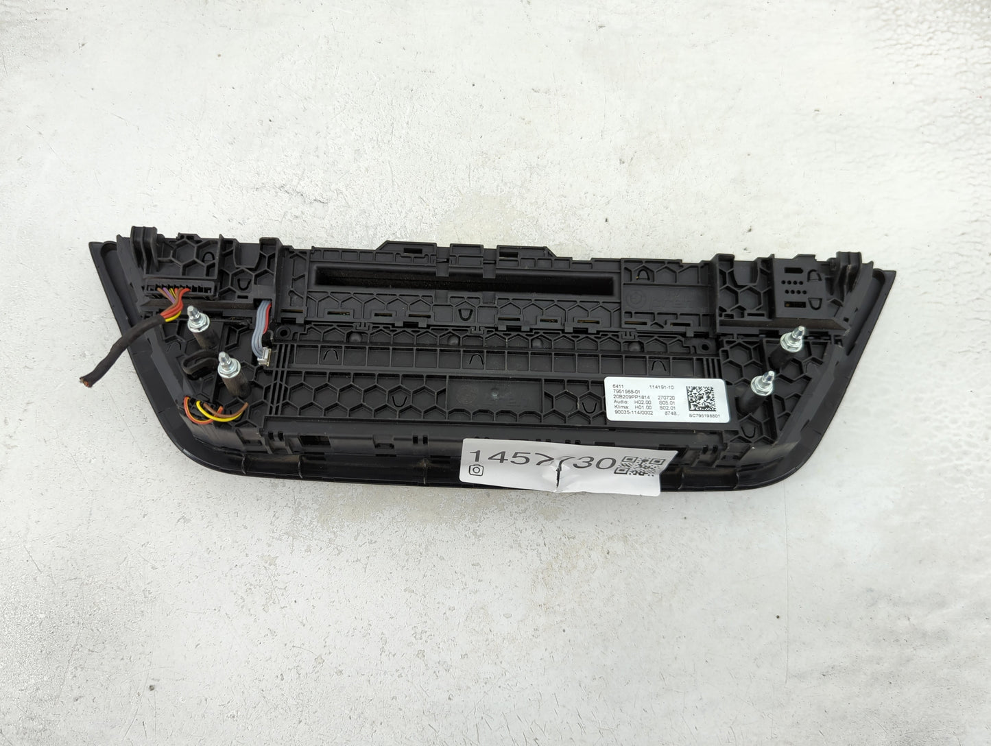 2018-2021 Bmw X3 Climate Control Module Temperature AC/Heater Replacement P/N:7951988-01 9377968-01 Fits Fits 2018 2019 2020