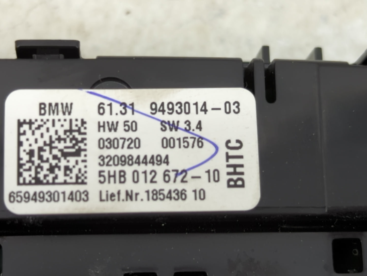2018-2021 Bmw X3 Climate Control Module Temperature AC/Heater Replacement P/N:9493014-03 5HB012672-10 Fits OEM Used Auto Par