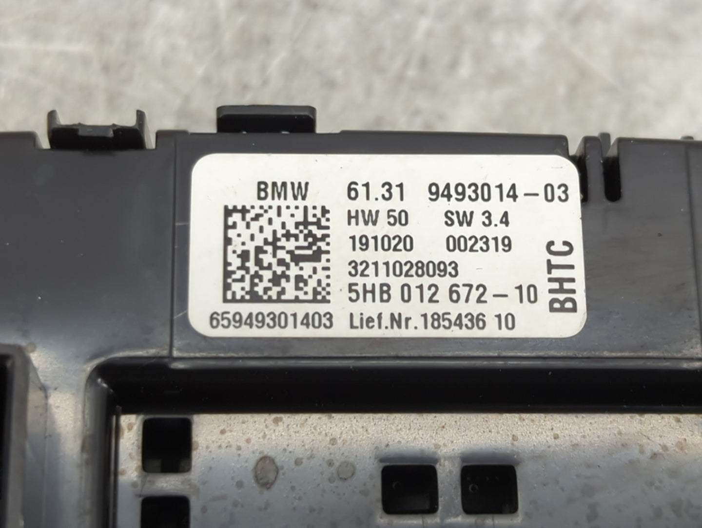 2018-2021 Bmw X3 Climate Control Module Temperature AC/Heater Replacement P/N:9493014-03 Fits Fits 2018 2019 2020 2021 OEM U