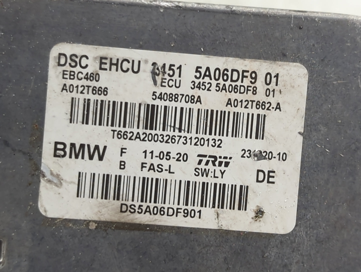 2018-2021 Bmw X3 ABS Pump Control Module Replacement P/N:5A06DF901 54088708A, A012T662-A Fits Fits 2016 2017 2018 2019 2020 
