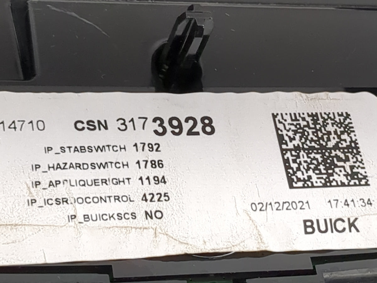 2021 Buick Enclave Information Display Screen - Oemusedautoparts1.com
