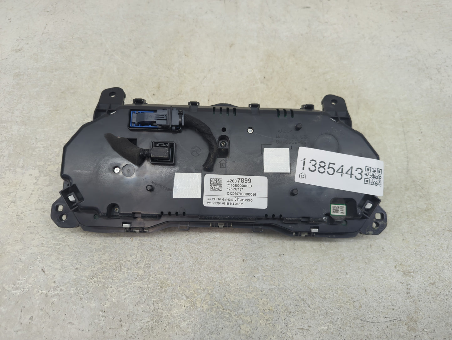 2019-2021 Buick Encore Instrument Cluster Speedometer Gauges P/N:175597137 42687899 Fits Fits 2019 2020 2021 OEM Used Auto P