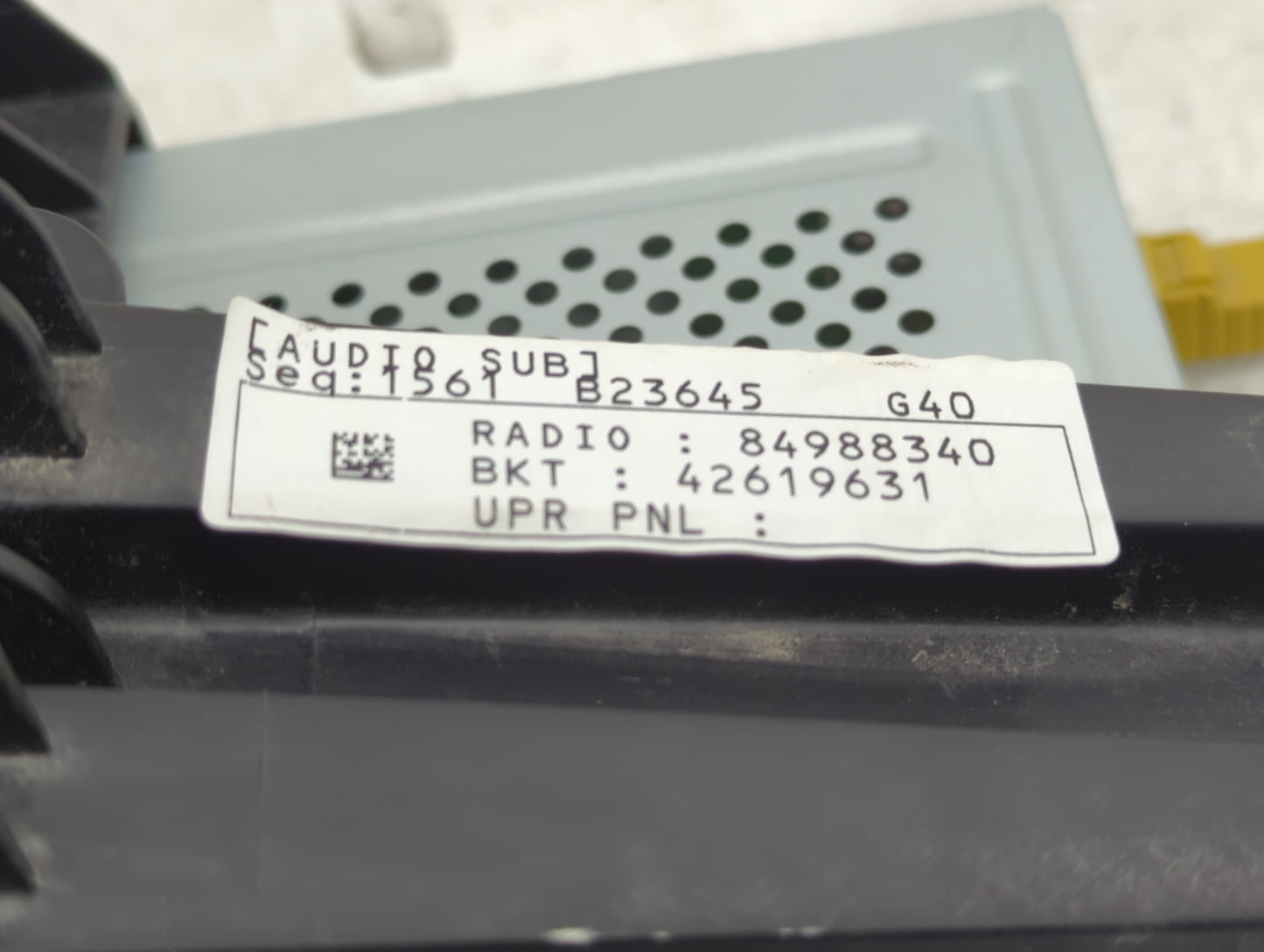 2021 Buick Encore Radio AM FM Cd Player Receiver Replacement P/N:84988340 Fits OEM Used Auto Parts - Oemusedautoparts1.com
