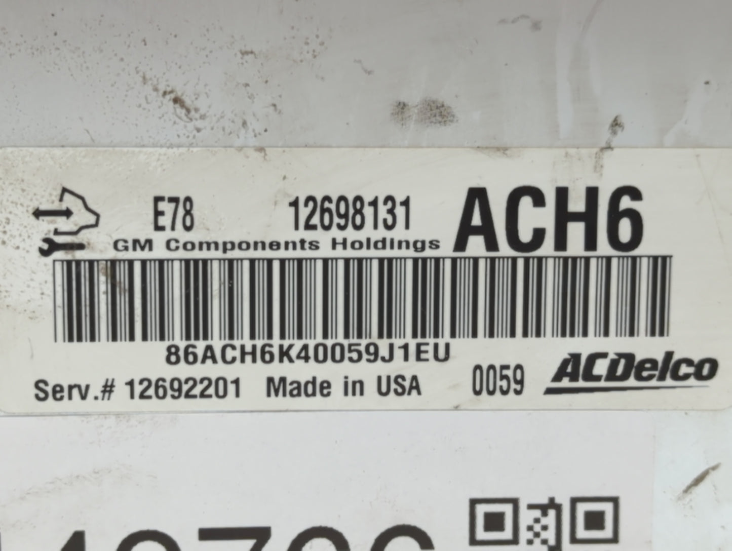 2017-2021 Buick Encore PCM Engine Control Computer ECU ECM PCU OEM P/N:12692201 12697718 Fits Fits 2017 2018 2019 2020 2021 