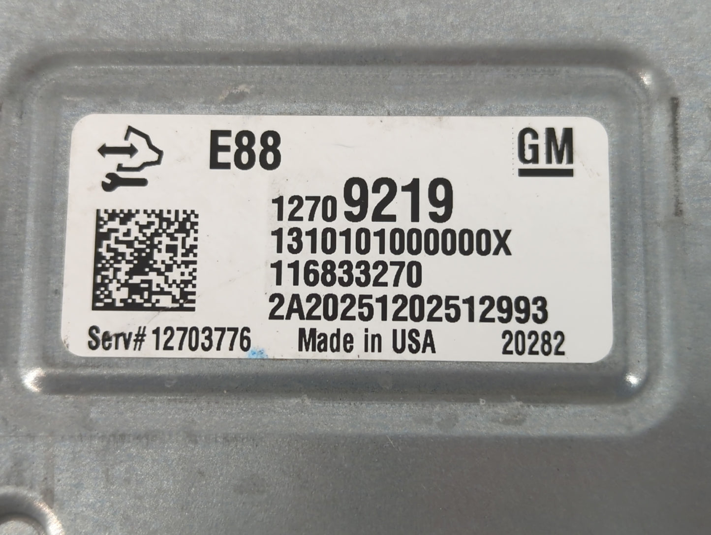 2020-2021 Buick Encore PCM Engine Control Computer ECU ECM PCU OEM P/N:12709219 Fits Fits 2020 2021 2022 OEM Used Auto Parts