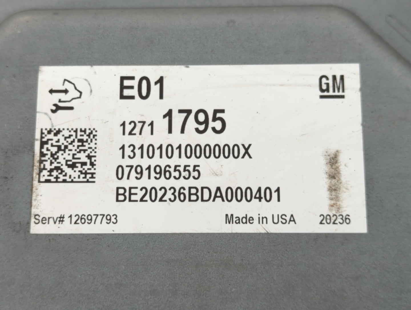 2017-2021 Buick Encore PCM Engine Control Computer ECU ECM PCU OEM P/N:12711795 Fits Fits 2017 2018 2019 2020 2021 OEM Used 