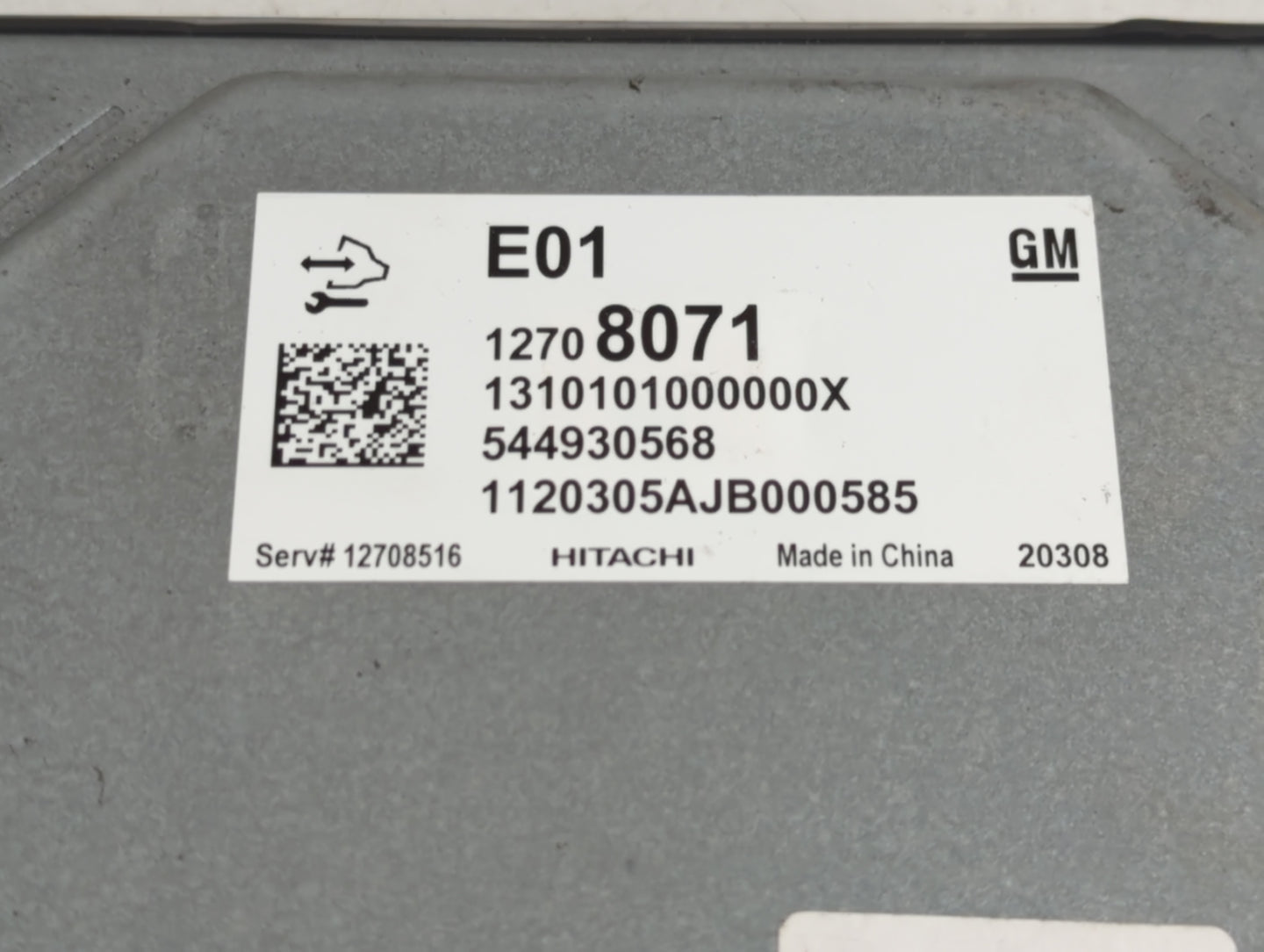 2021 Buick Envision PCM Engine Control Computer ECU ECM PCU OEM P/N:544930568 12708071 Fits Fits 2020 OEM Used Auto Parts - 