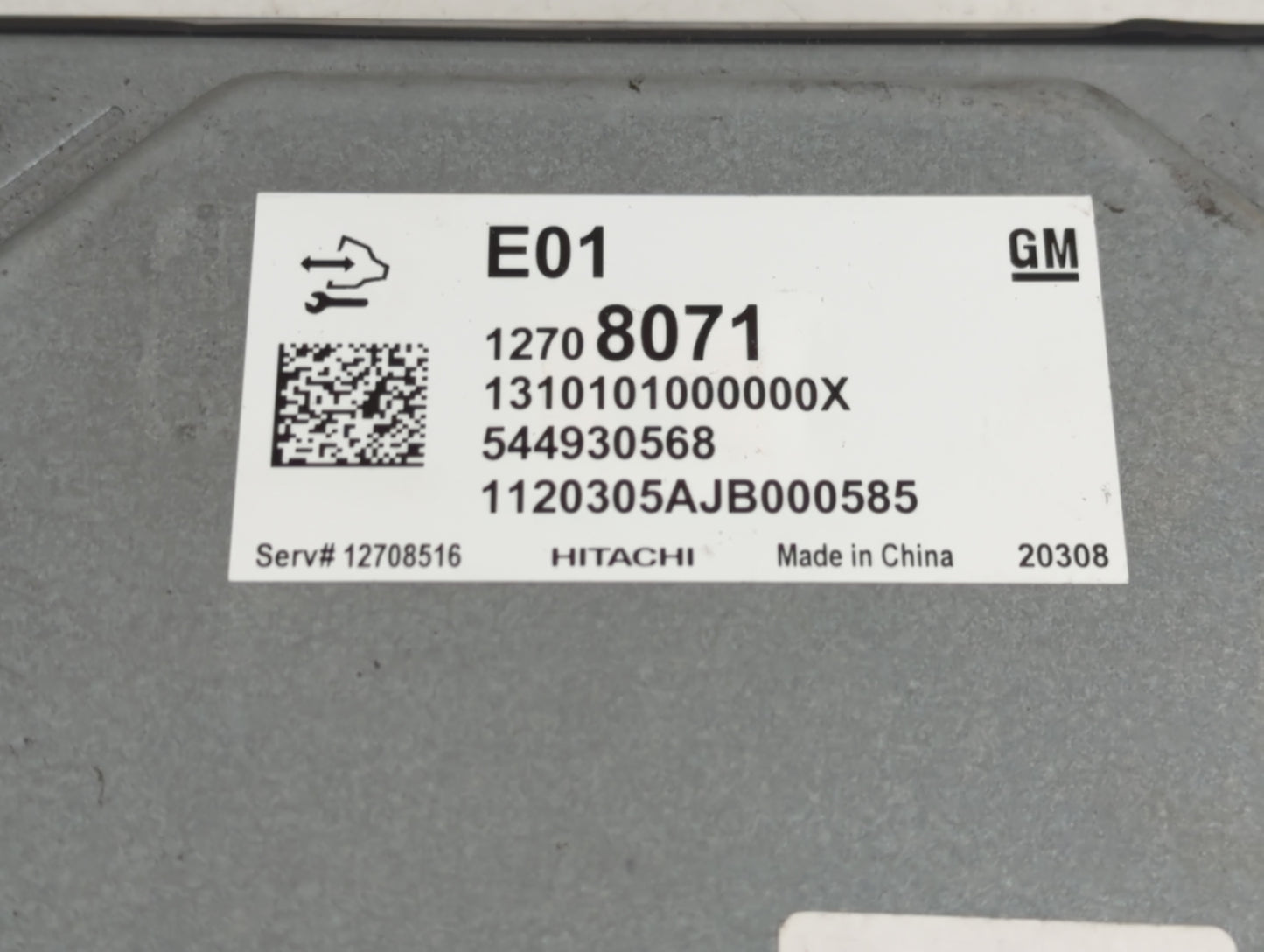 2021 Buick Envision PCM Engine Control Computer ECU ECM PCU OEM P/N:544930568 12708071 Fits Fits 2020 OEM Used Auto Parts - 