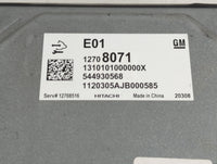 2021 Buick Envision PCM Engine Control Computer ECU ECM PCU OEM P/N:544930568 12708071 Fits Fits 2020 OEM Used Auto Parts - 