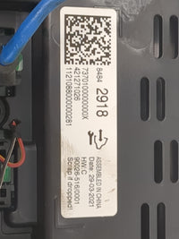 2021 Buick Envision Radio AM FM Cd Player Receiver Replacement P/N:73701000000000X 42127102G, 1121088000000281 Fits OEM Used