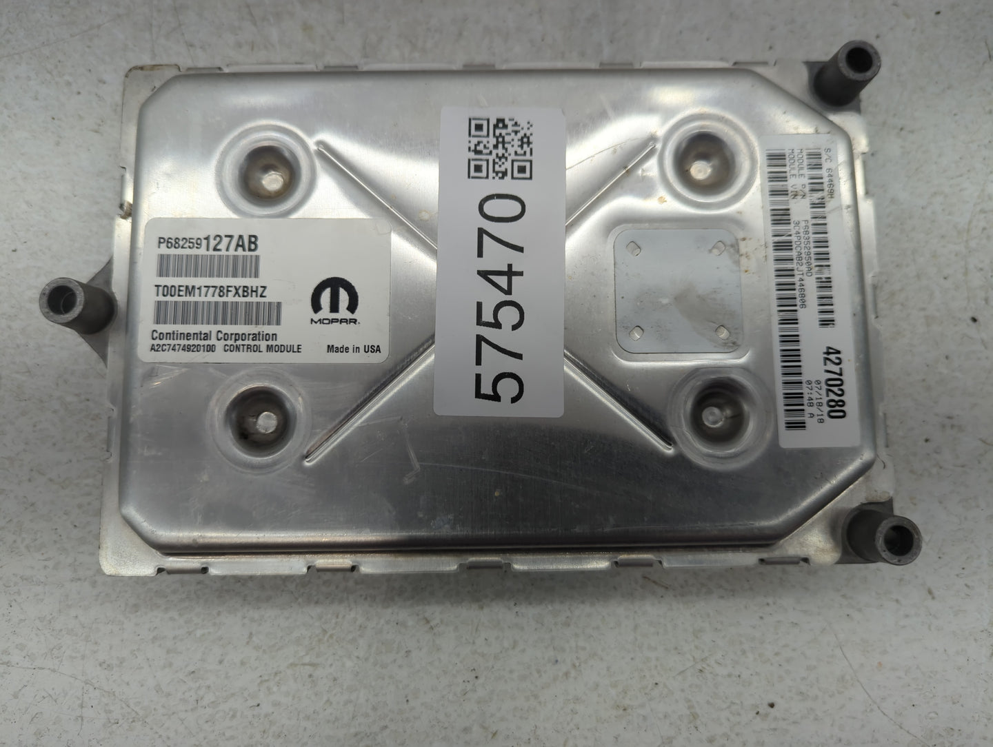 2021 Buick Envision PCM Engine Control Computer ECU ECM PCU OEM P/N:P68259127AB Fits Fits 2020 OEM Used Auto Parts - Oemused
