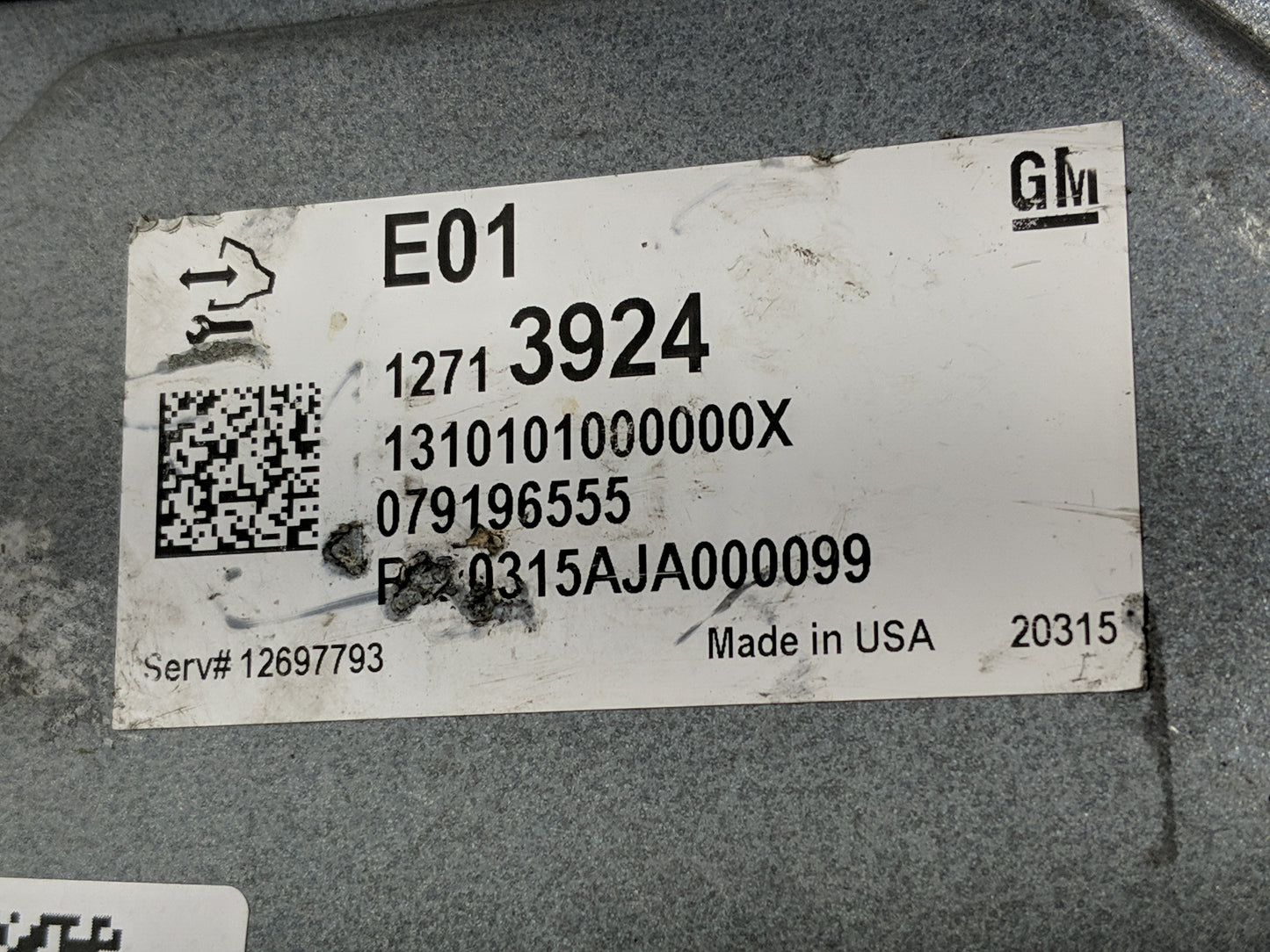 2020 Cadillac Xt4 PCM Engine Control Computer ECU ECM PCU OEM P/N:079196555 12713924 Fits Fits 2021 2022 OEM Used Auto Parts
