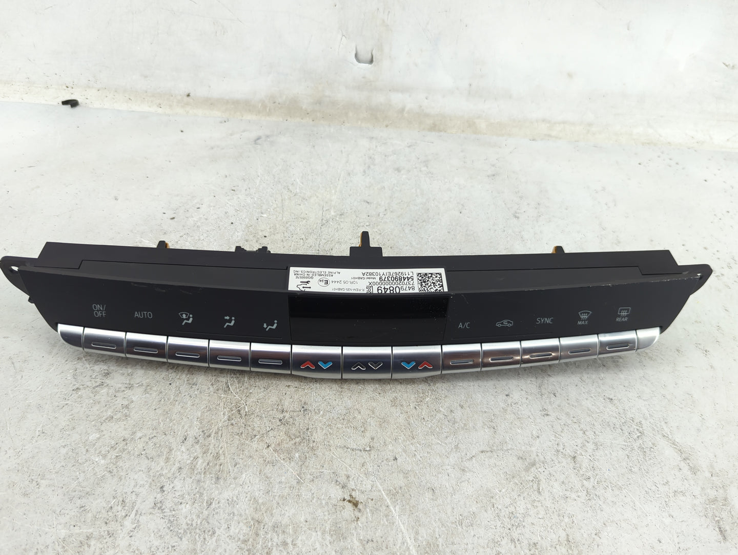 2019-2020 Cadillac Xt4 Climate Control Module Temperature AC/Heater Replacement P/N:84790849 544890379 Fits Fits 2019 2020 O