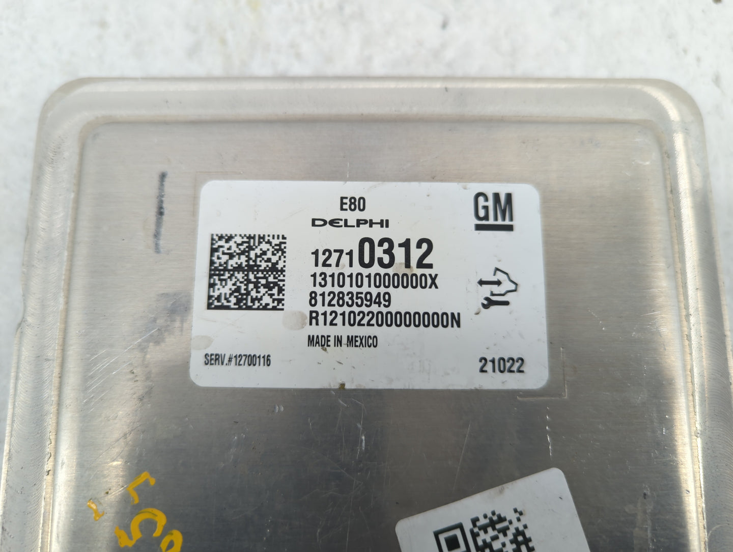 2021 Chevrolet Blazer PCM Engine Control Computer ECU ECM PCU OEM P/N:12700116 12669908, 12681528 Fits Fits 2017 2018 2019 O