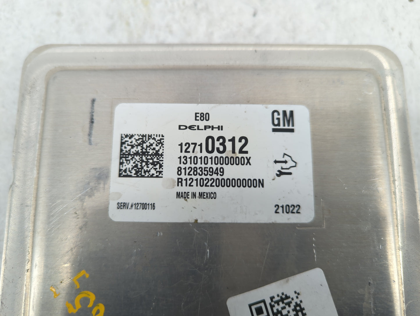 2021 Chevrolet Blazer PCM Engine Control Computer ECU ECM PCU OEM P/N:12700116 12669908, 12681528 Fits Fits 2017 2018 2019 O