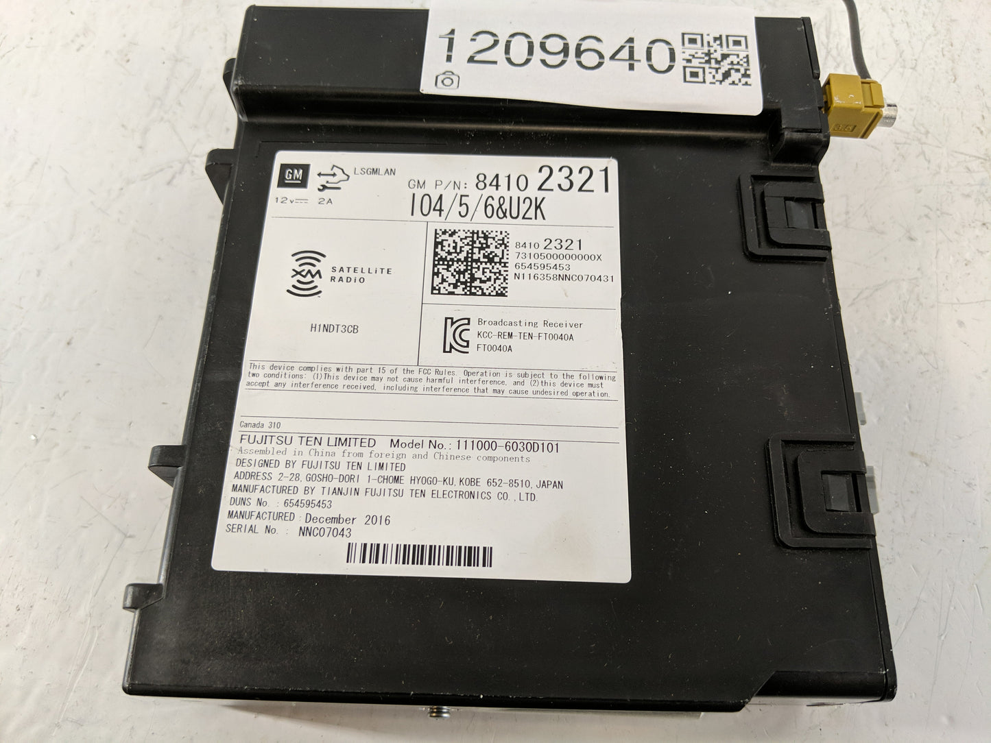 2017-2021 Chevrolet Camaro Radio AM FM Cd Player Receiver Replacement P/N:84102321 Fits Fits 2017 2018 2019 2020 2021 OEM Us