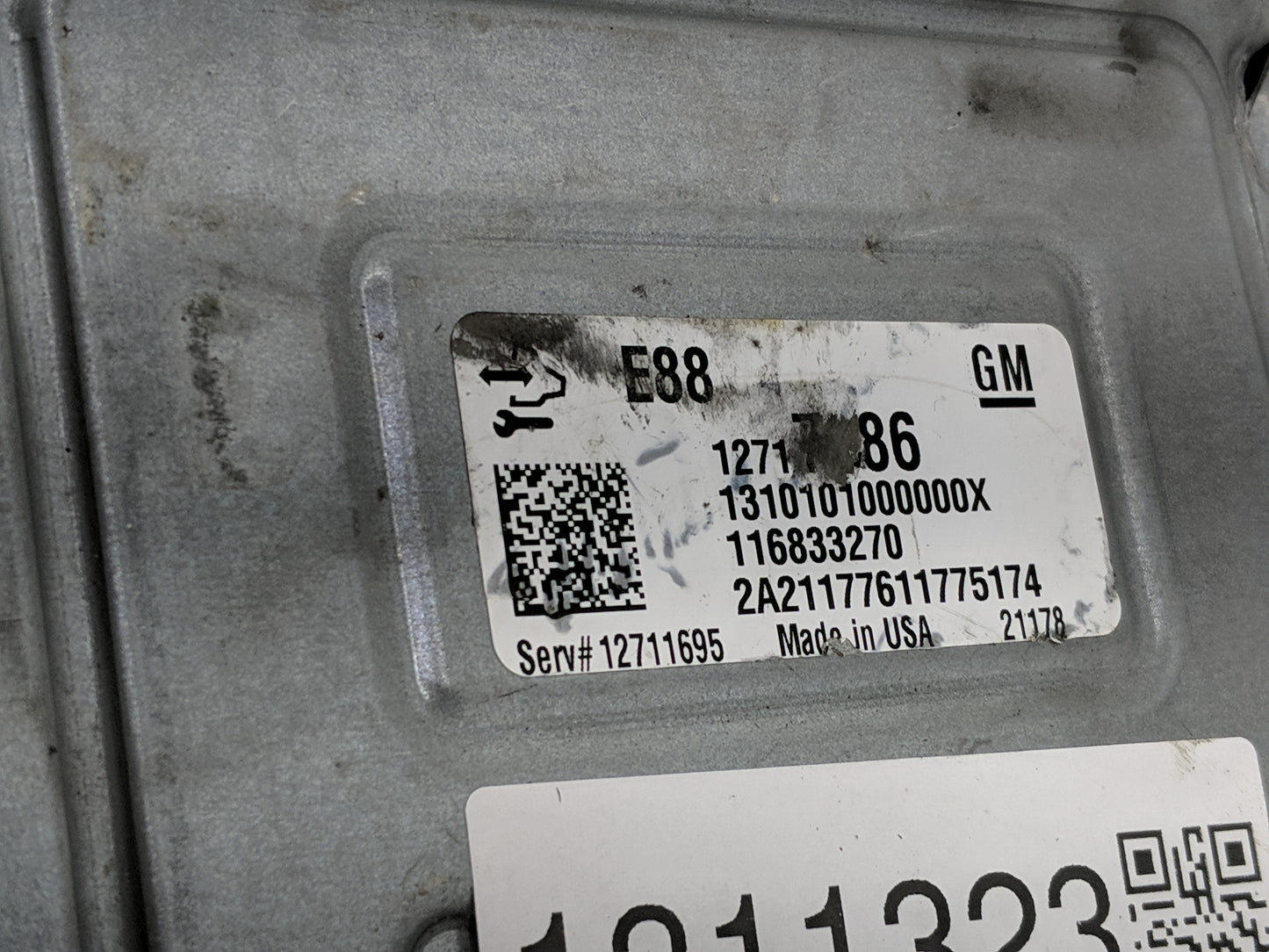2021 Chevrolet Camaro PCM Engine Control Computer ECU ECM PCU OEM P/N:116833270 Fits Fits 2020 2022 OEM Used Auto Parts - Oe