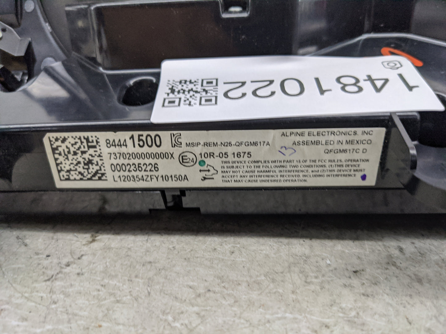 2018-2021 Chevrolet Camaro Climate Control Module Temperature AC/Heater Replacement P/N:84441500 MSIP-REM-N25-QFGM617A Fits 