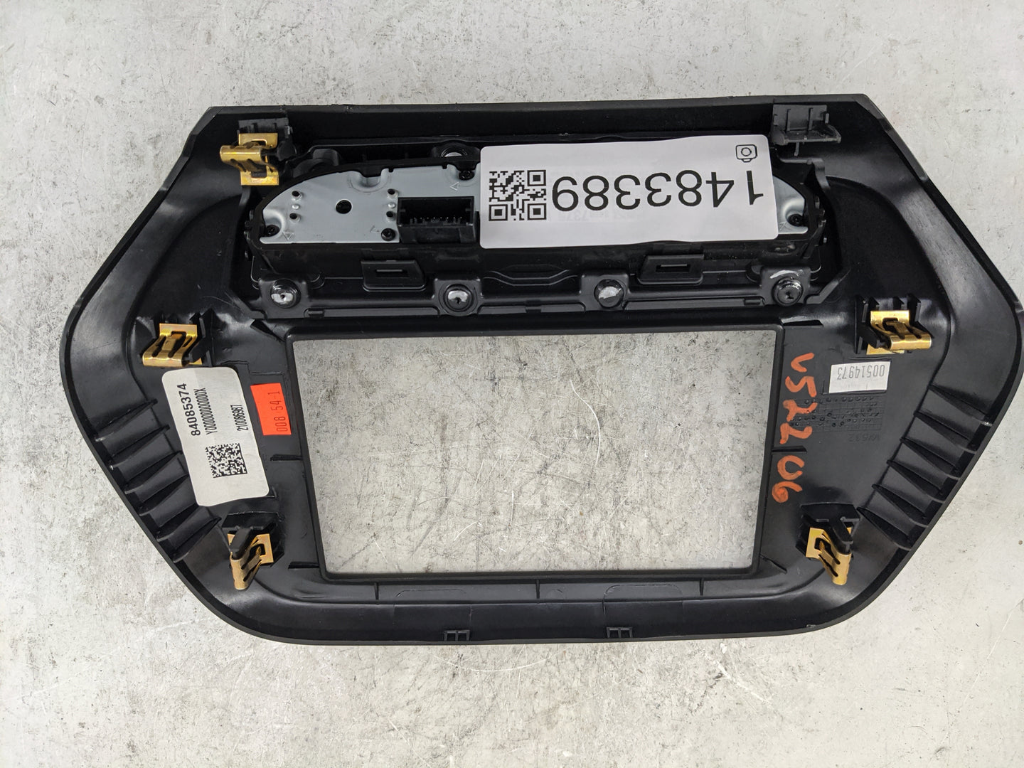 2021 Chevrolet Camaro Information Radio Display Screen Bezel Vents Black - Oemusedautoparts1.com