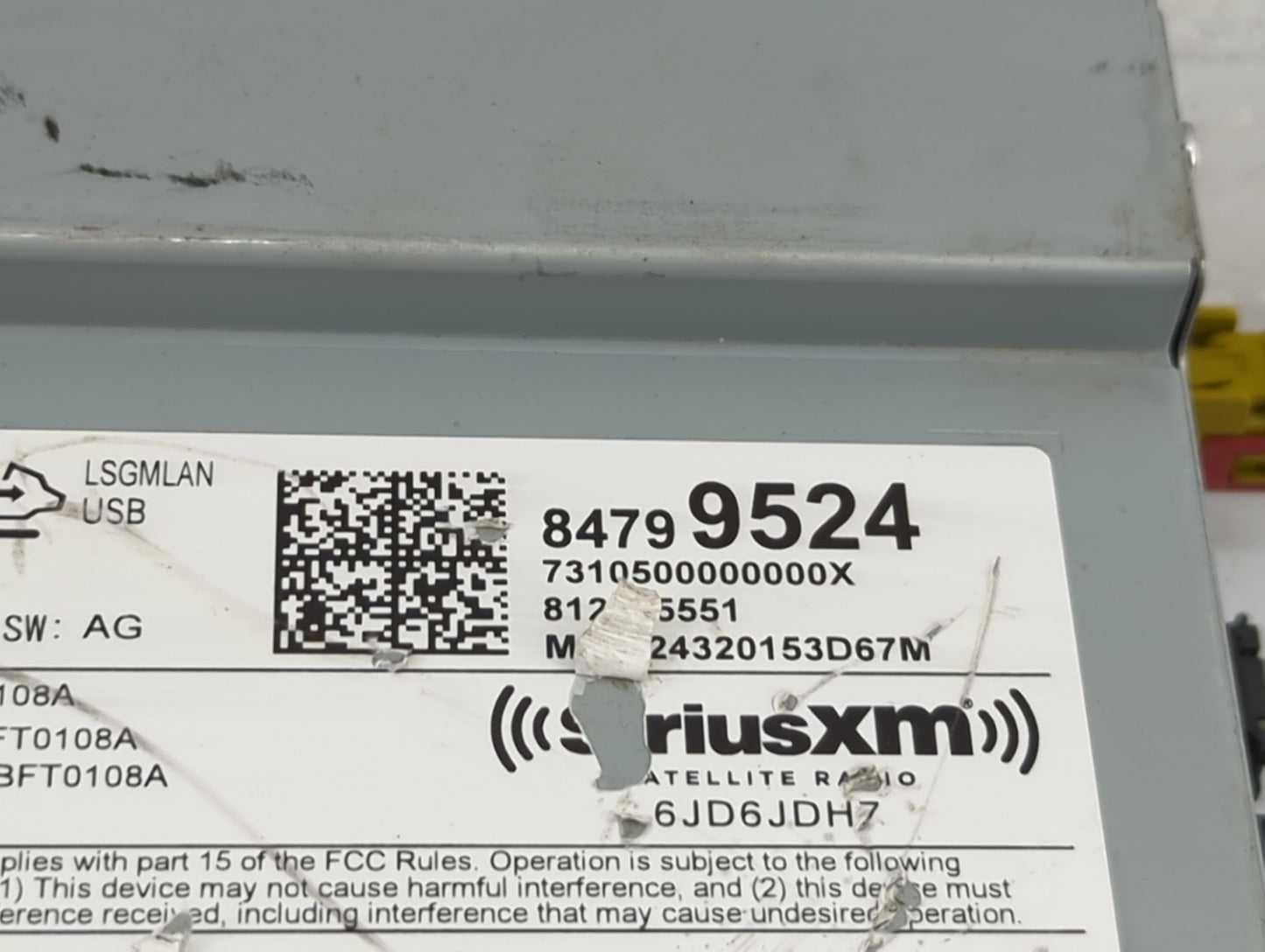 2020-2022 Chevrolet Colorado Radio AM FM Cd Player Receiver Replacement P/N:84799524 Fits Fits 2020 2021 2022 OEM Used Auto 