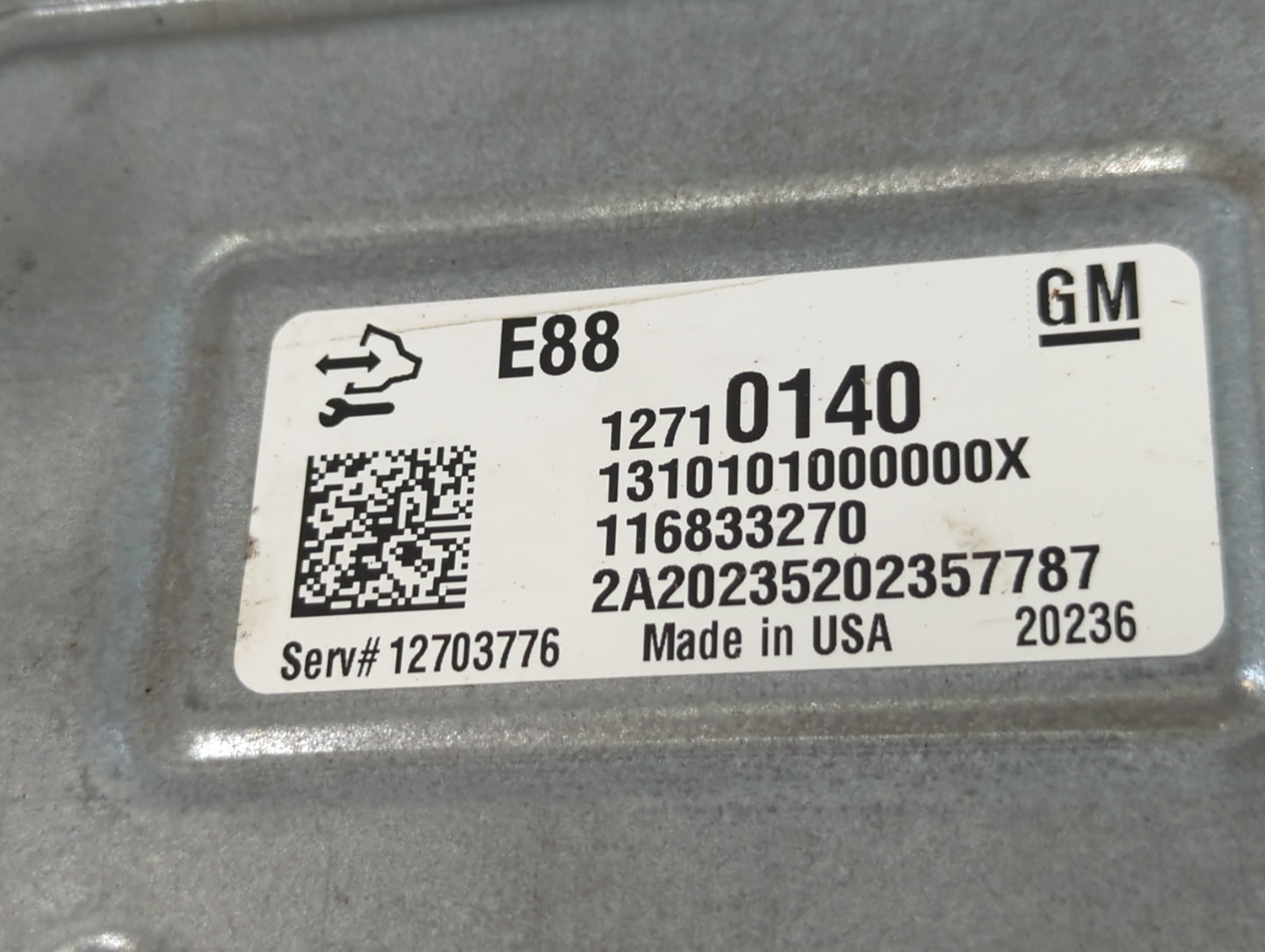 2020-2022 Chevrolet Equinox PCM Engine Control Computer ECU ECM PCU OEM P/N:12710140 Fits Fits 2020 2021 2022 OEM Used Auto 