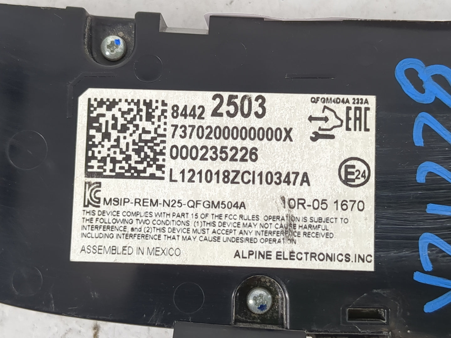 2019-2021 Chevrolet Equinox Climate Control Module Temperature AC/Heater Replacement P/N:84422503 Fits Fits 2019 2020 2021 O