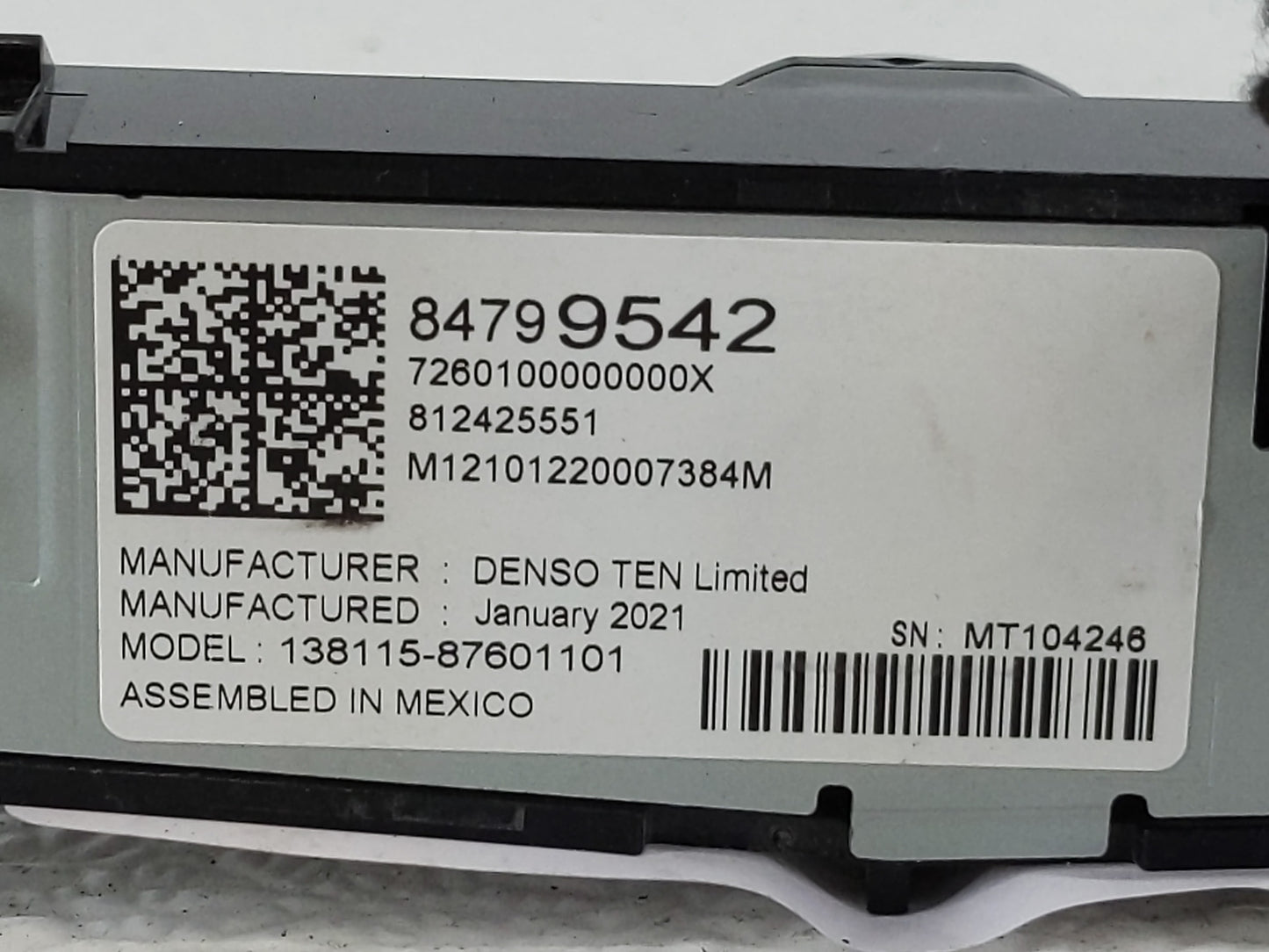 2020-2022 Chevrolet Equinox Radio AM FM Cd Player Receiver Replacement P/N:84799542 Fits Fits 2020 2021 2022 OEM Used Auto P