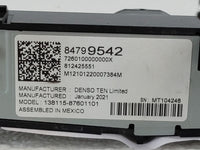 2020-2022 Chevrolet Equinox Radio AM FM Cd Player Receiver Replacement P/N:84799542 Fits Fits 2020 2021 2022 OEM Used Auto P