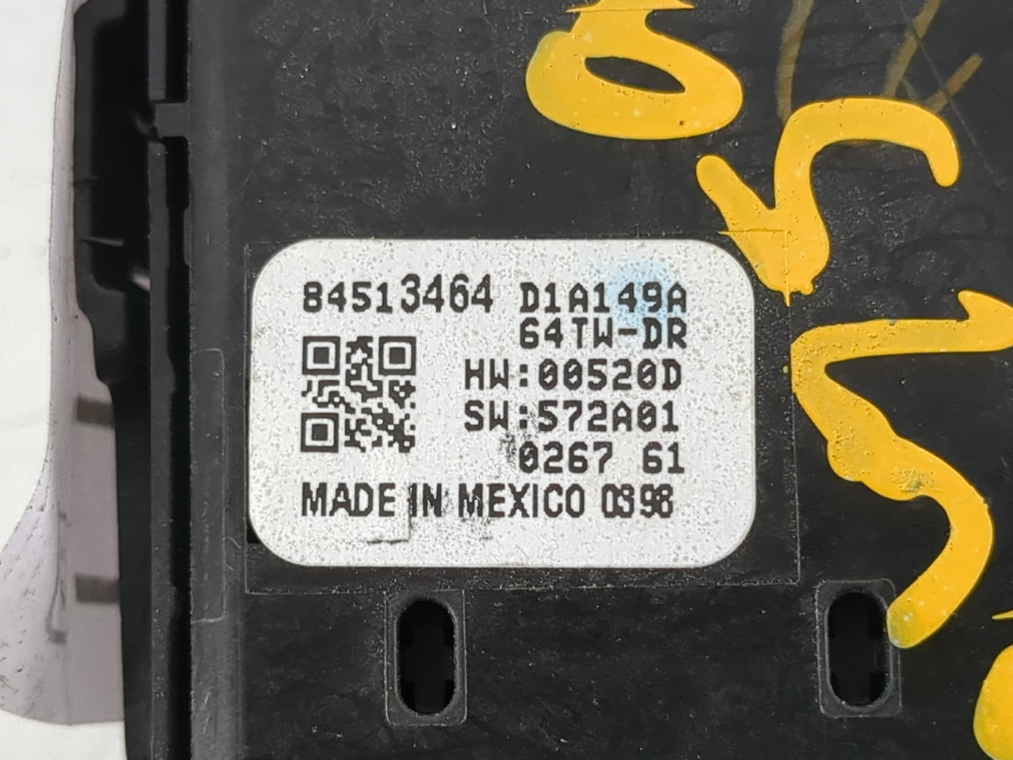 2018-2022 Chevrolet Equinox Master Power Window Switch Replacement Driver Side Left P/N:84513464 Fits OEM Used Auto Parts - 