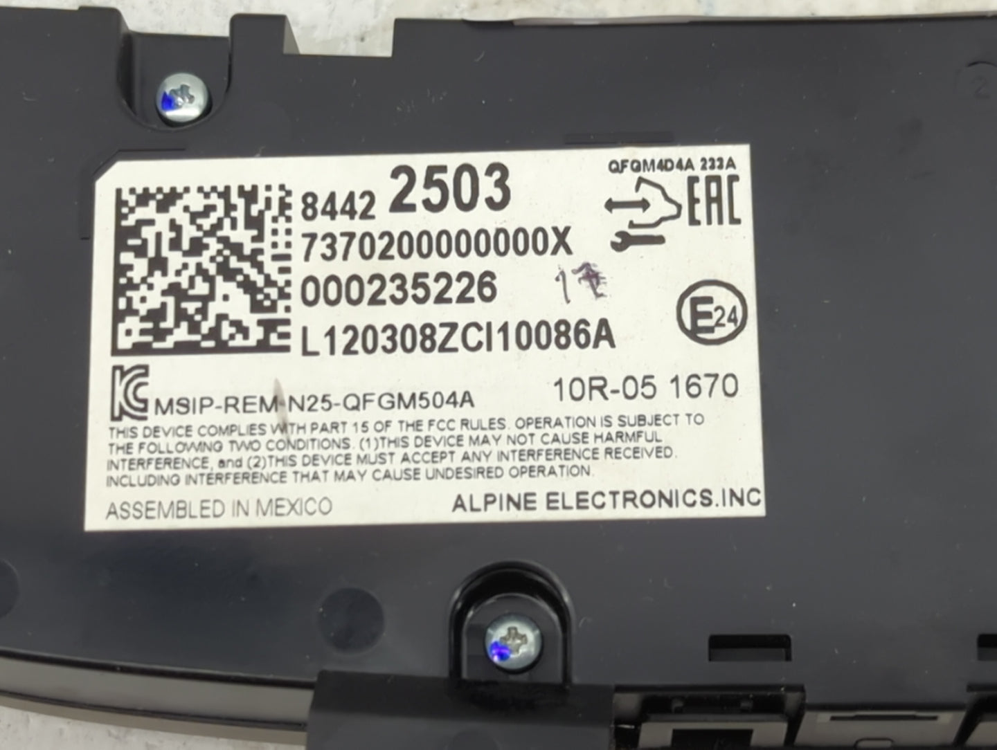 2019-2021 Chevrolet Equinox Climate Control Module Temperature AC/Heater Replacement P/N:84422503 Fits Fits 2019 2020 2021 O