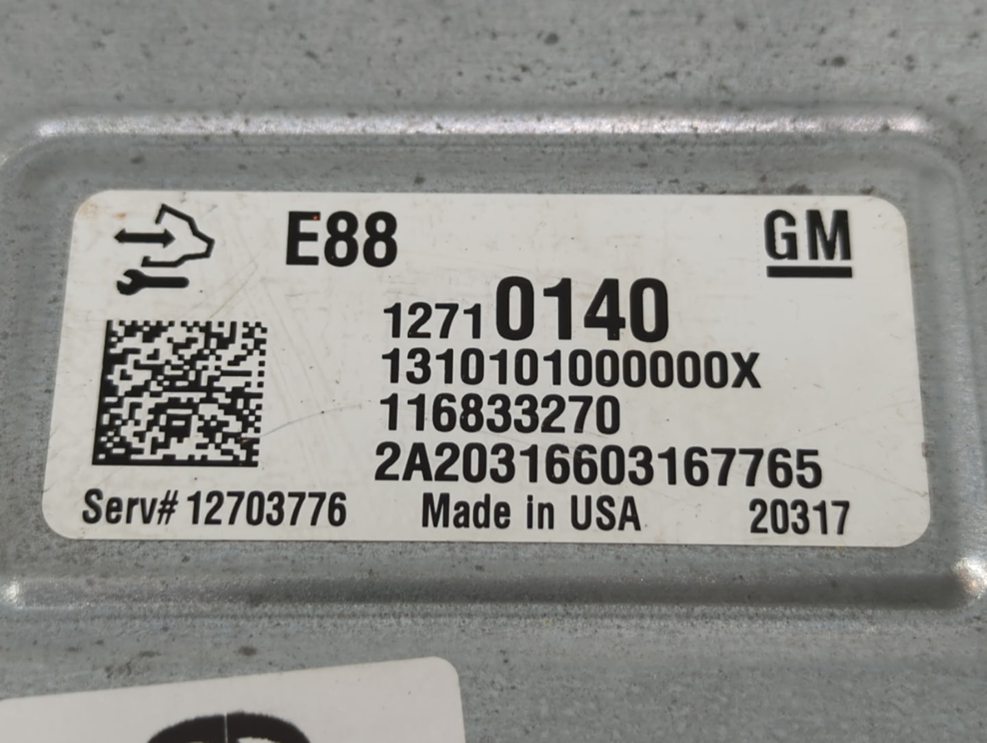 2020-2022 Chevrolet Equinox PCM Engine Control Computer ECU ECM PCU OEM P/N:12710140 Fits Fits 2020 2021 2022 OEM Used Auto 