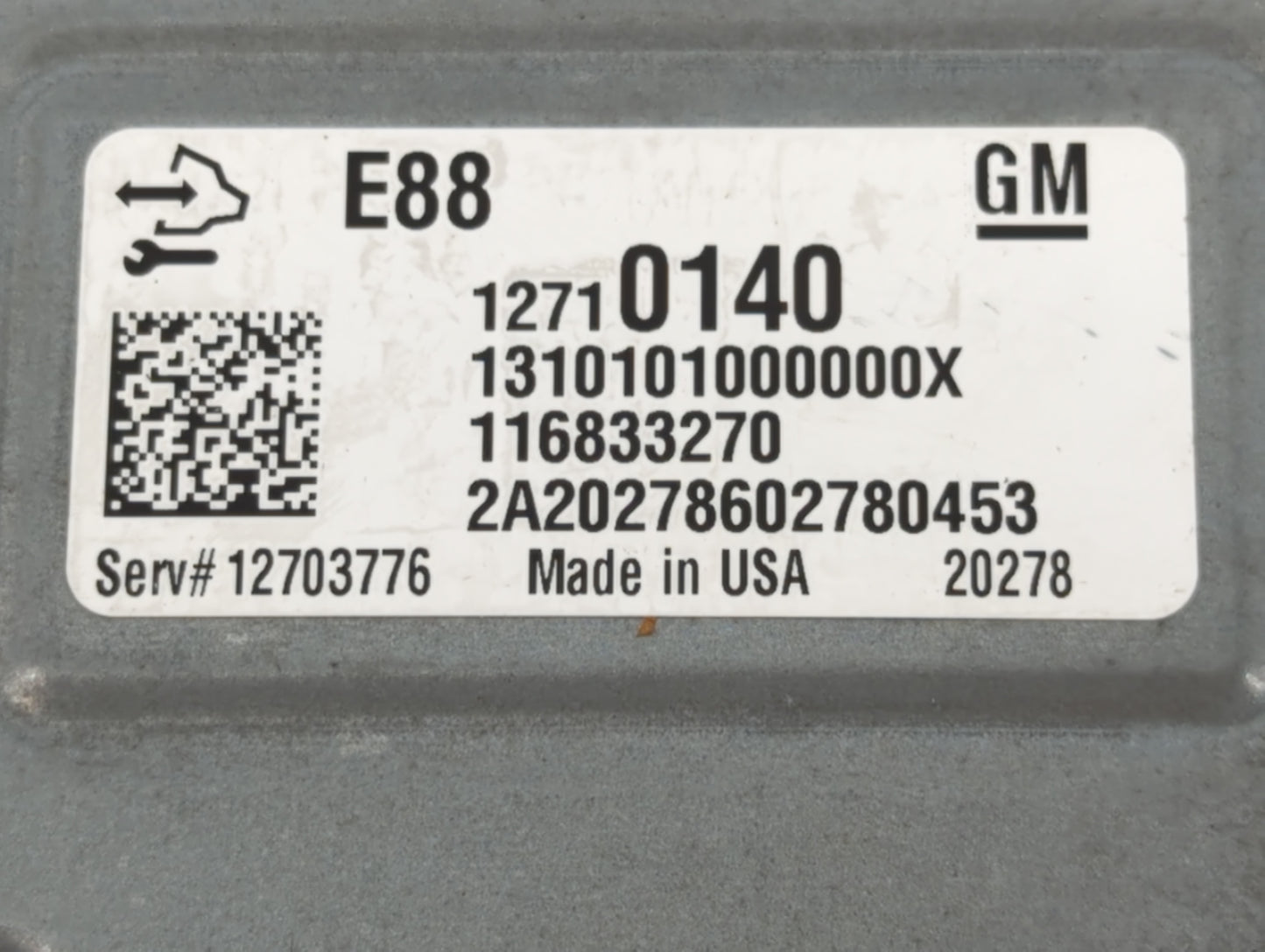 2020-2022 Chevrolet Equinox PCM Engine Control Computer ECU ECM PCU OEM P/N:12710140 Fits Fits 2020 2021 2022 OEM Used Auto 
