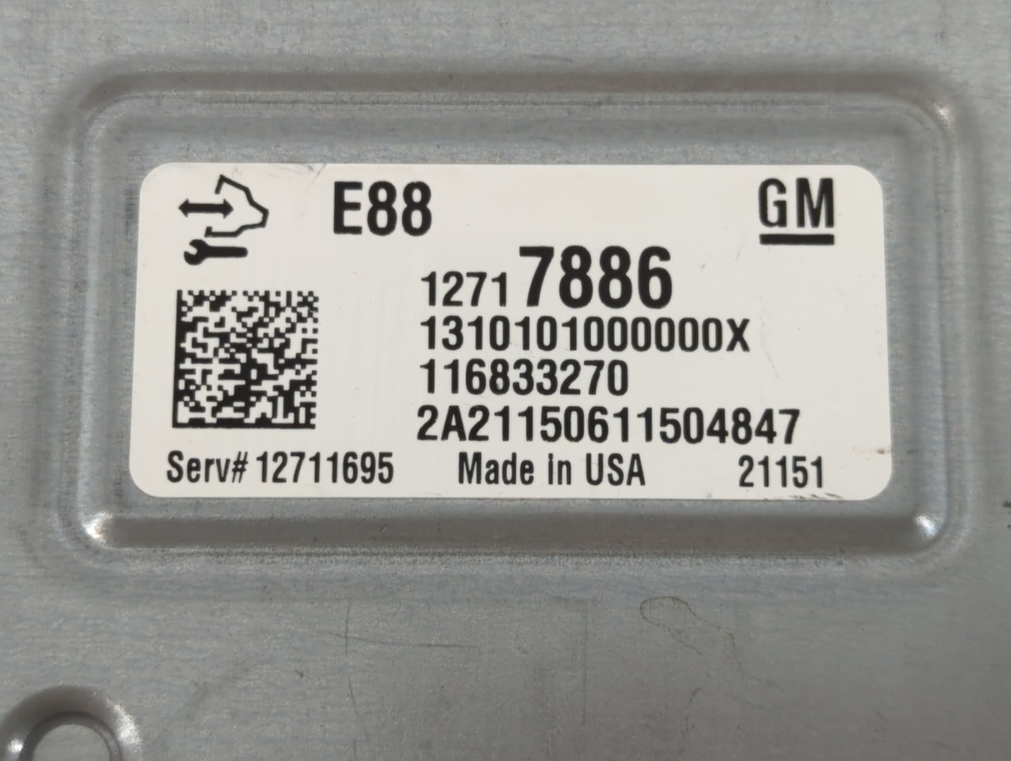 2020-2022 Chevrolet Equinox PCM Engine Control Computer ECU ECM PCU OEM P/N:12717886 Fits Fits 2020 2021 2022 OEM Used Auto 