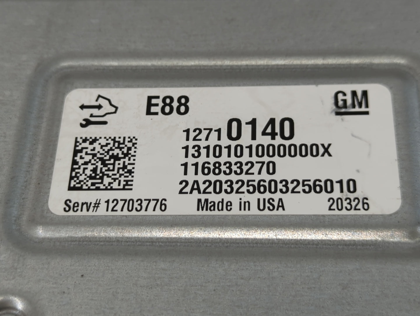 2020-2022 Chevrolet Equinox PCM Engine Control Computer ECU ECM PCU OEM P/N:12710140 Fits Fits 2020 2021 2022 OEM Used Auto 