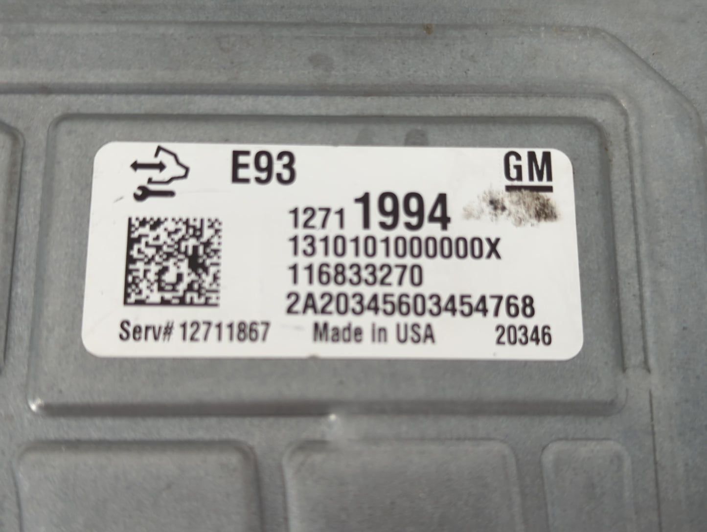 2021 Chevrolet Express 2500 PCM Engine Control Computer ECU ECM PCU OEM P/N:12711994 Fits Fits 2019 2020 2022 OEM Used Auto 