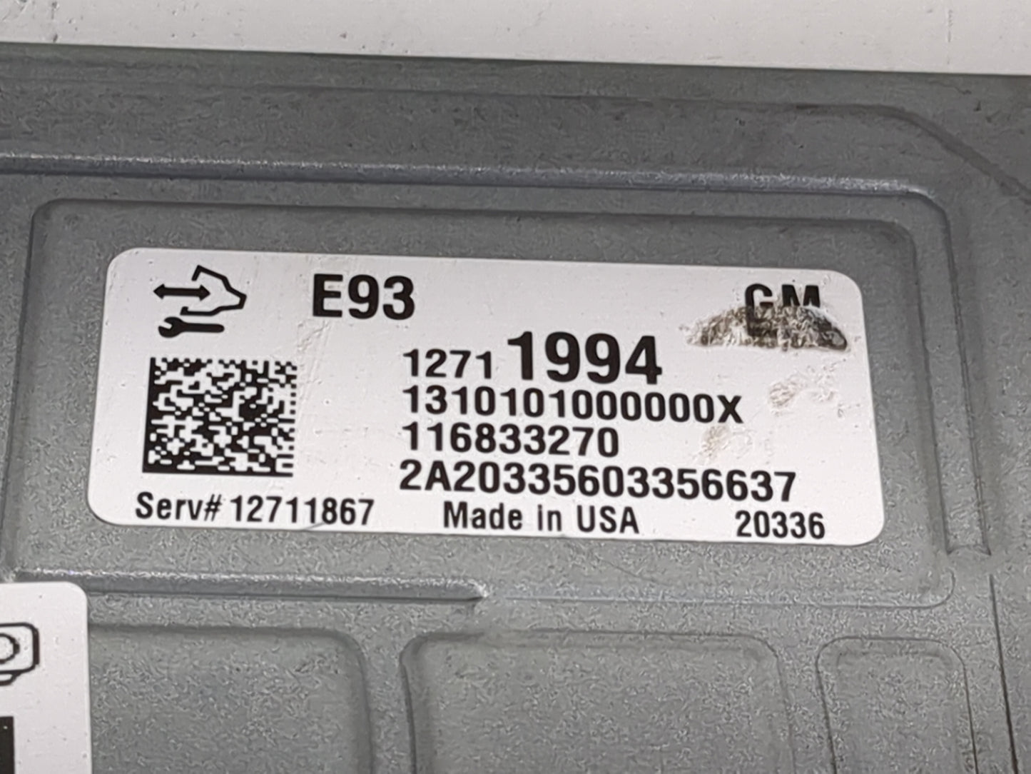 2021 Chevrolet Express 2500 PCM Engine Control Computer ECU ECM PCU OEM P/N:12711994 12711867 Fits Fits 2019 2020 2022 OEM U