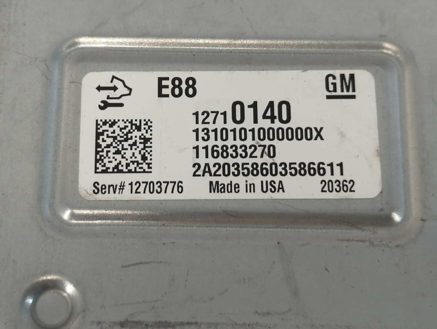 2020-2021 Chevrolet Malibu PCM Engine Control Computer ECU ECM PCU OEM P/N:12710140 Fits Fits 2020 2021 2022 OEM Used Auto P