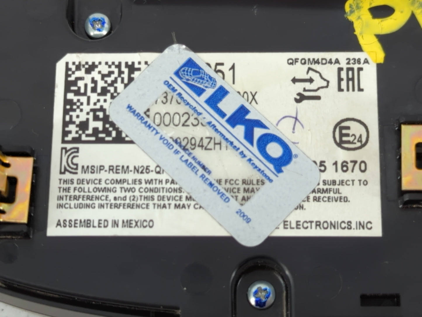 2019-2021 Chevrolet Malibu Climate Control Module Temperature AC/Heater Replacement Fits Fits 2019 2020 2021 OEM Used Auto P