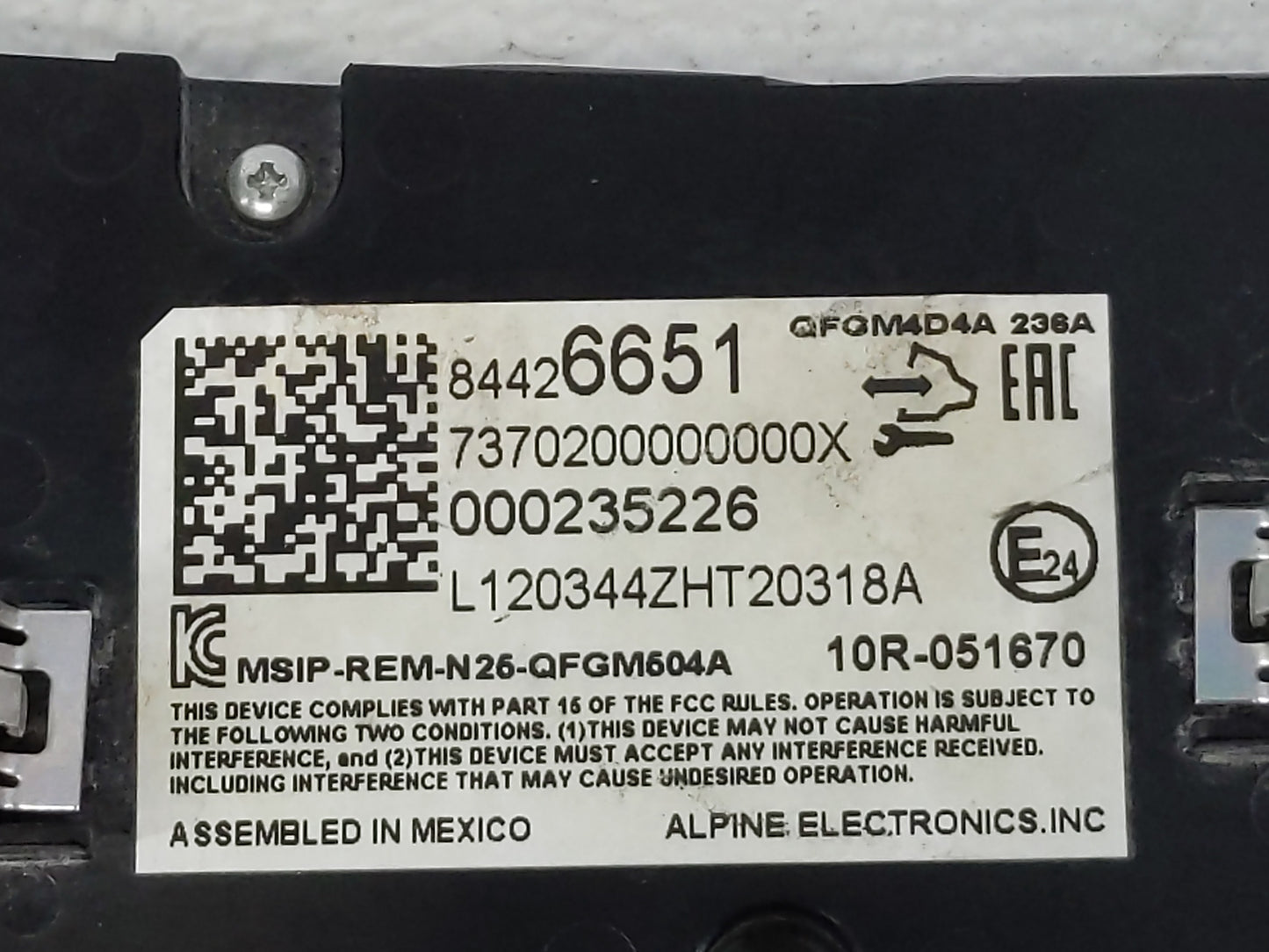 2021 Chevrolet Malibu Climate Control Module Temperature AC/Heater Replacement P/N:84426651 Fits OEM Used Auto Parts - Oemus