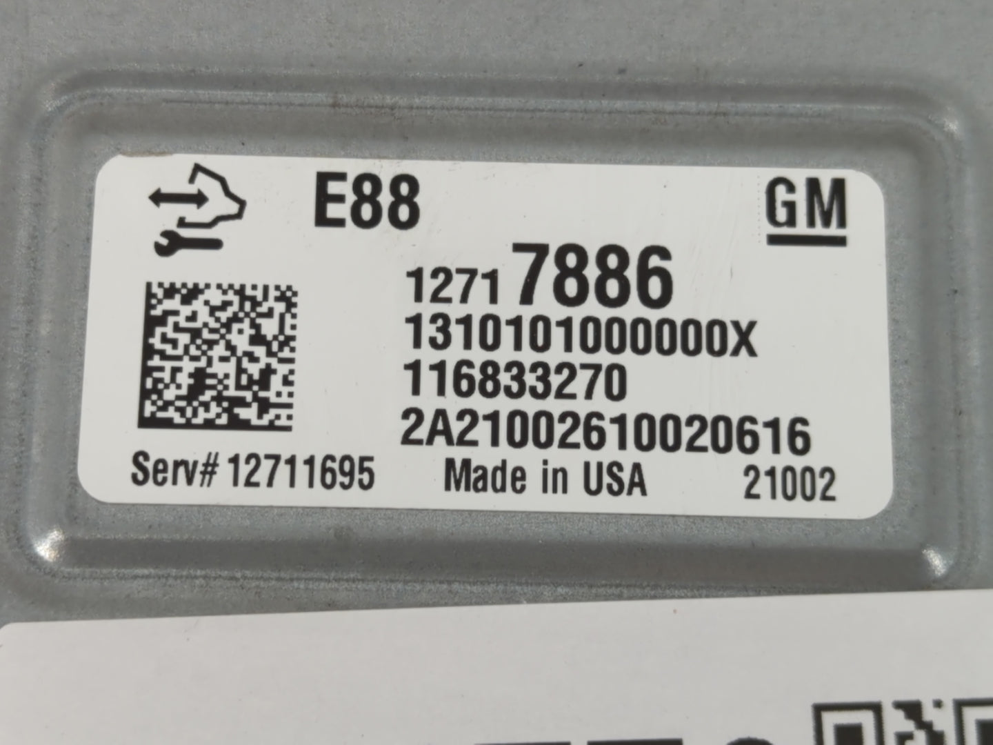 2020-2021 Chevrolet Malibu PCM Engine Control Computer ECU ECM PCU OEM P/N:12717886 12669511 Fits Fits 2020 2021 2022 OEM Us