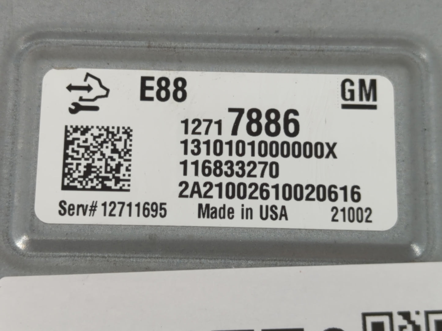 2020-2021 Chevrolet Malibu PCM Engine Control Computer ECU ECM PCU OEM P/N:12717886 12669511 Fits Fits 2020 2021 2022 OEM Us