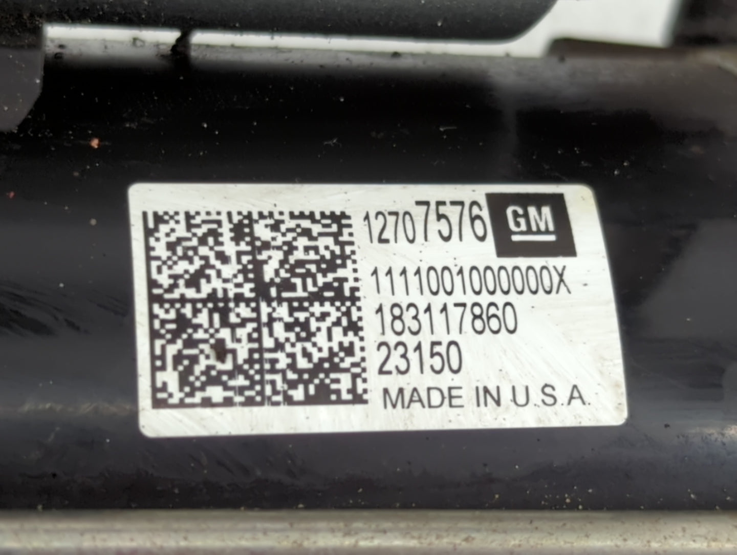 2017-2021 Chevrolet Malibu Car Starter Motor Solenoid OEM P/N:12707576 Fits Fits 2017 2018 2019 2020 2021 2022 OEM Used Auto