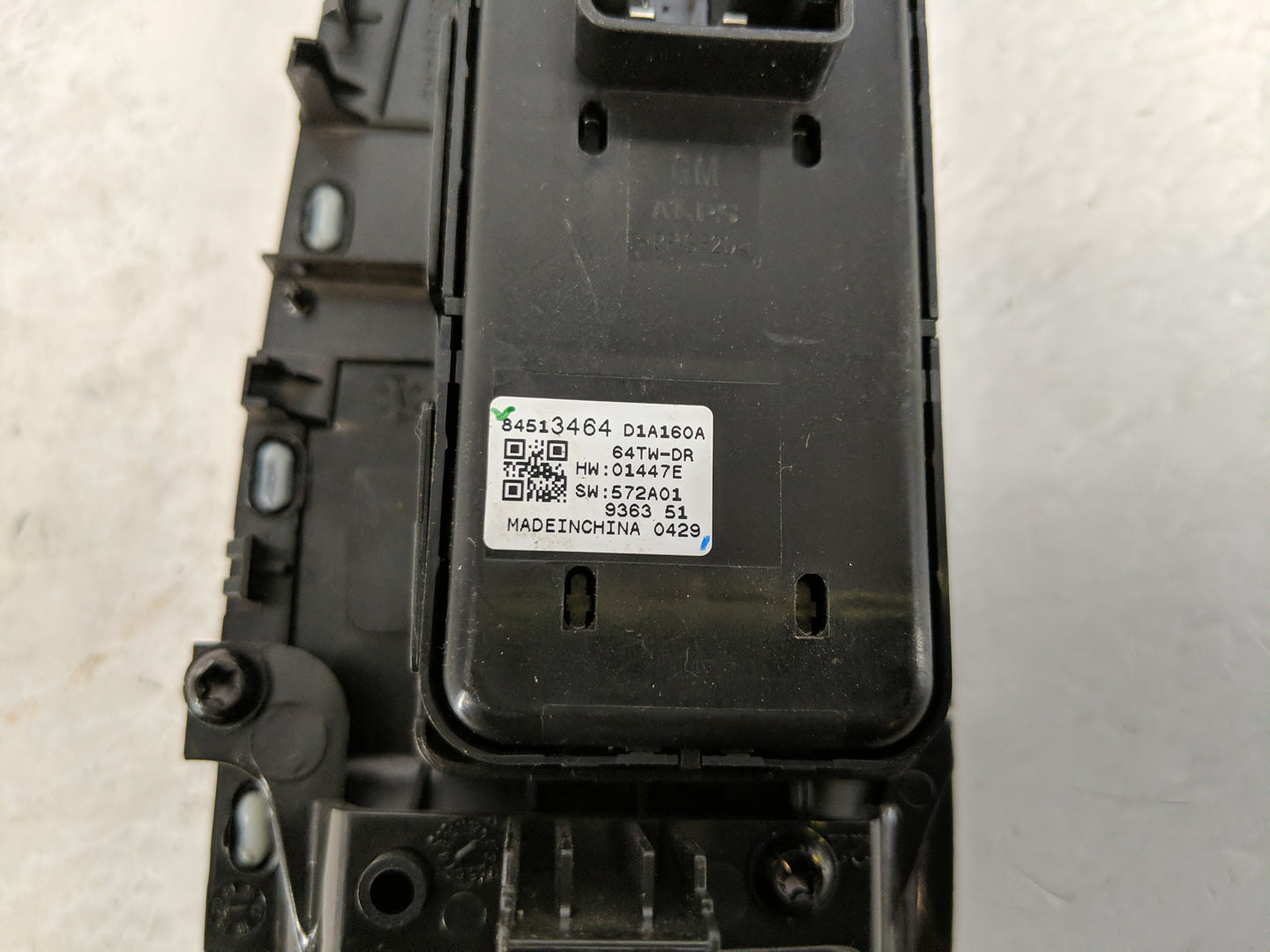 2016-2021 Chevrolet Malibu Master Power Window Switch Replacement Driver Side Left P/N:84513464 Fits OEM Used Auto Parts - O