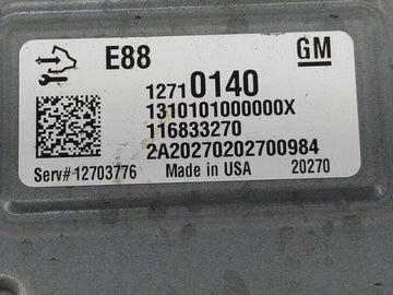 2020-2021 Chevrolet Malibu PCM Engine Control Computer ECU ECM PCU OEM P/N:12710140 Fits Fits 2020 2021 2022 OEM Used Auto Parts