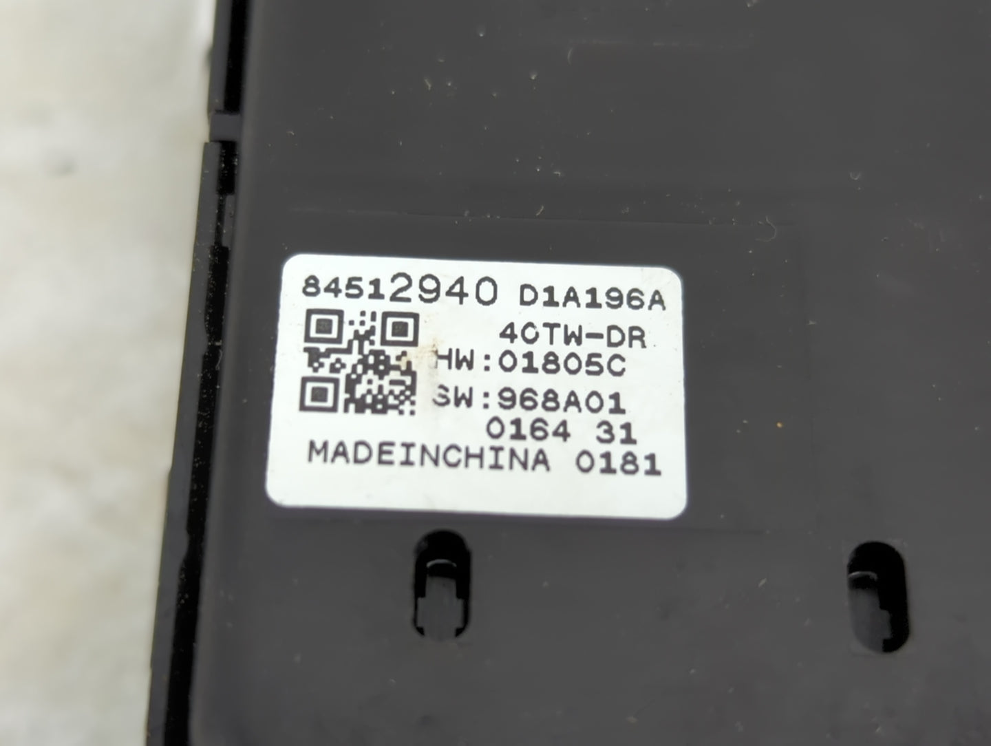 2016-2021 Chevrolet Malibu Master Power Window Switch Replacement Driver Side Left P/N:84512940 Fits OEM Used Auto Parts - O